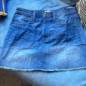 Madewell Mini Jean Skirt